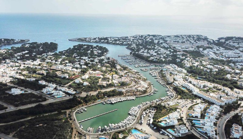 cala dor aerial photo of the marina