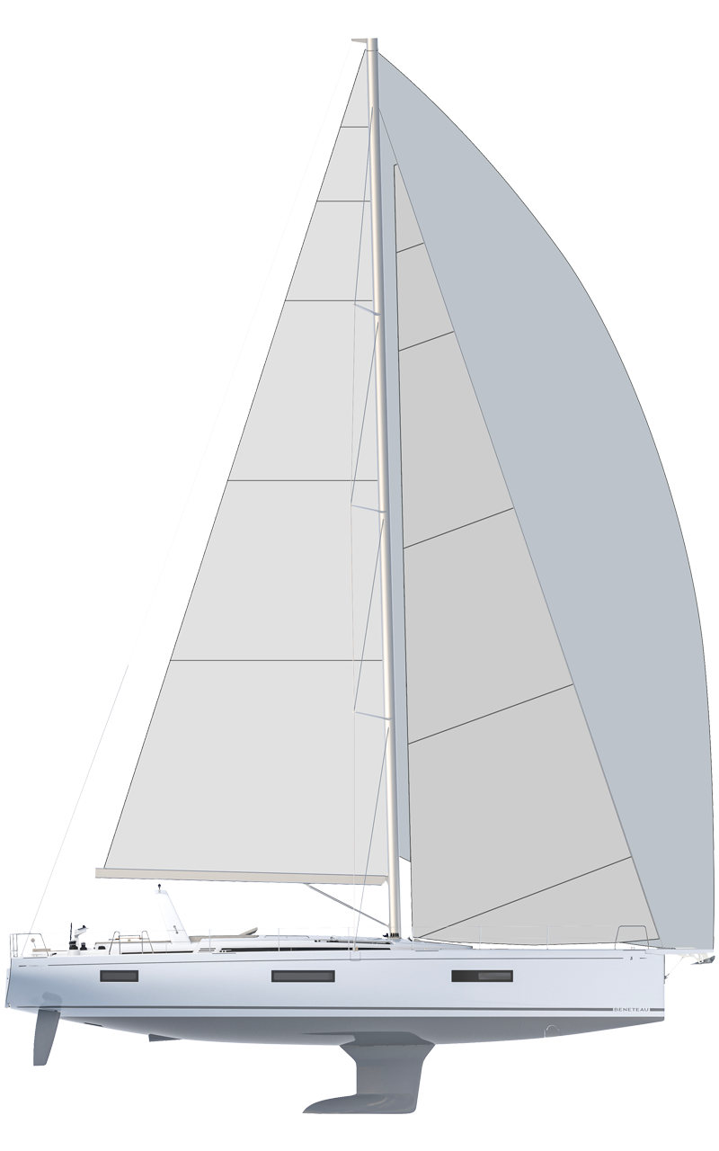 Beneteau Oceanis Yacht Range Line Drawing