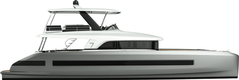Lagoon  Power Catamarans Sixty 7 Side Profile