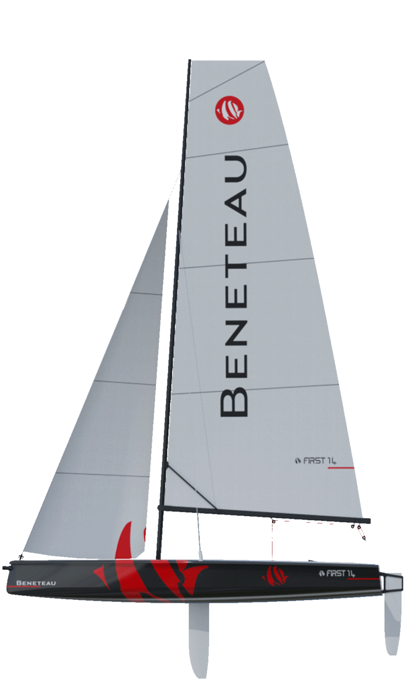 Beneteau Sail  First 14 Side Profile