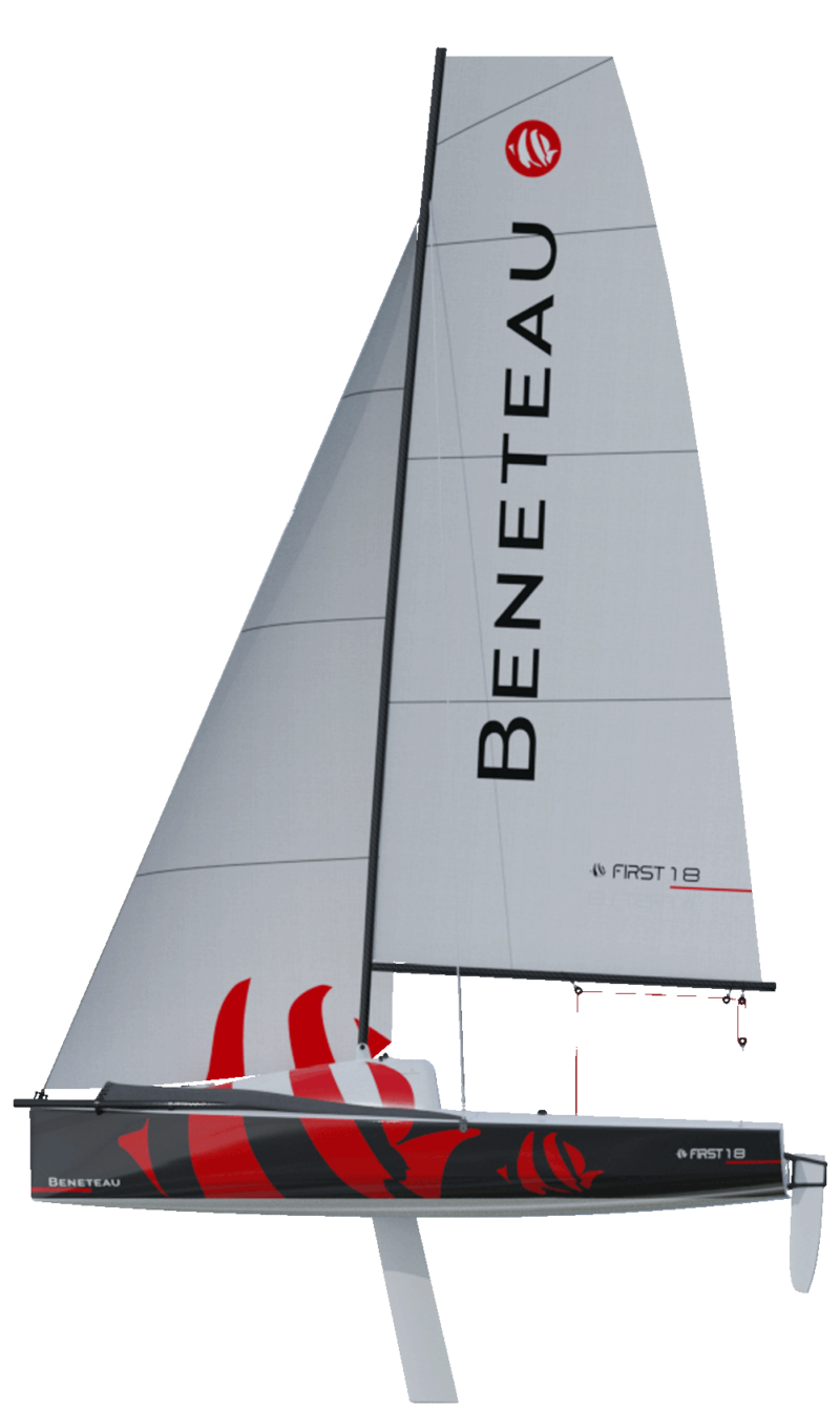 Beneteau Sail  First 18 Side Profile