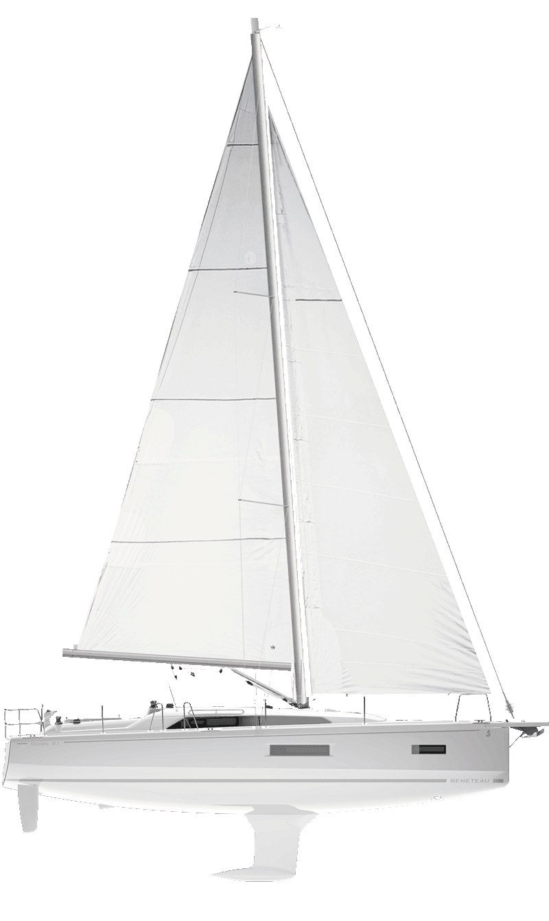 Beneteau Sail  Oceanis 37.1 Side Profile