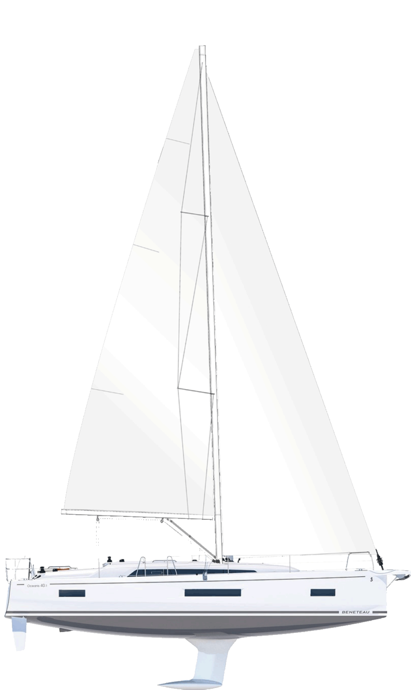 Beneteau Sail  Oceanis 40.1 Side Profile