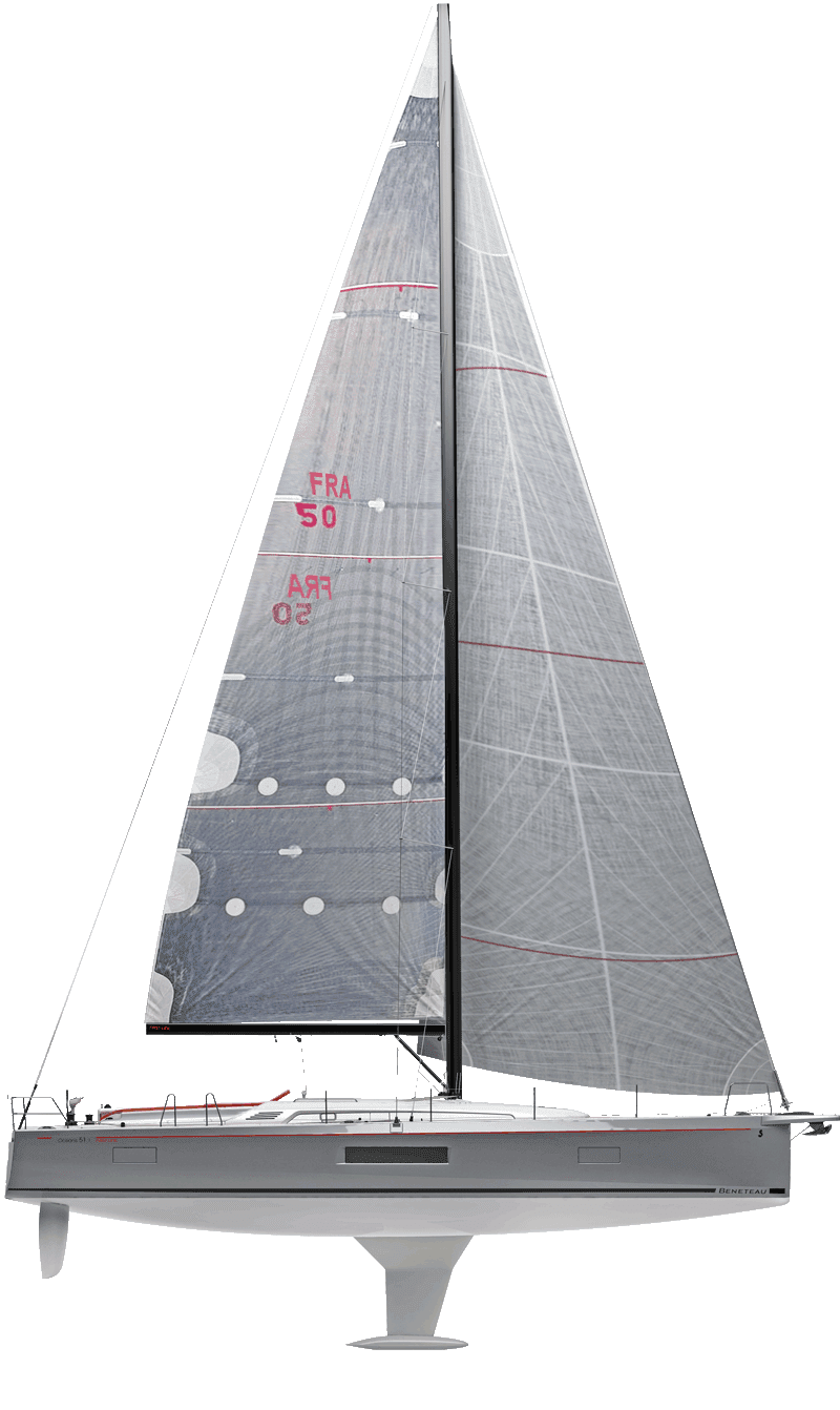 Beneteau Sail  Oceanis 51.1 Side Profile