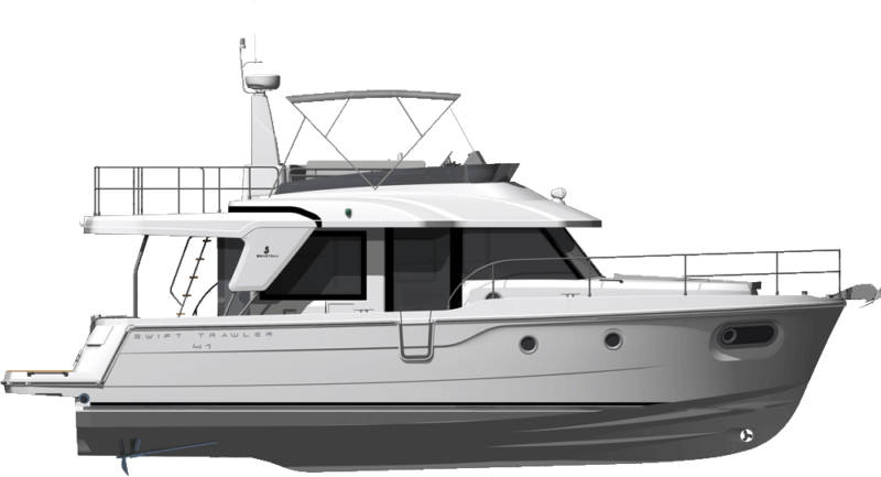 Beneteau Power  Swift Trawler 41 Side Profile