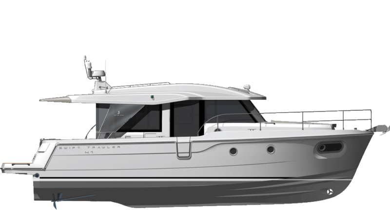 Beneteau Power  Swift Trawler 41S Side Profile