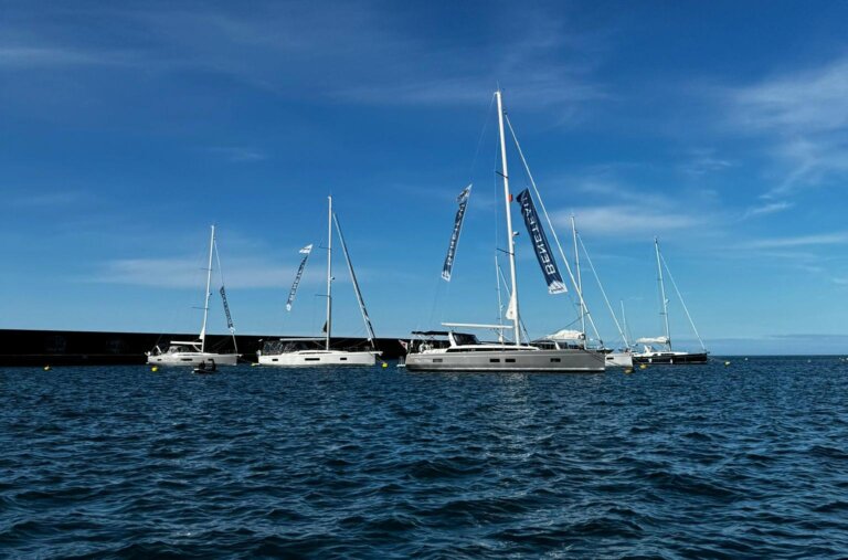 On the water photo of beneteau sailing yachts