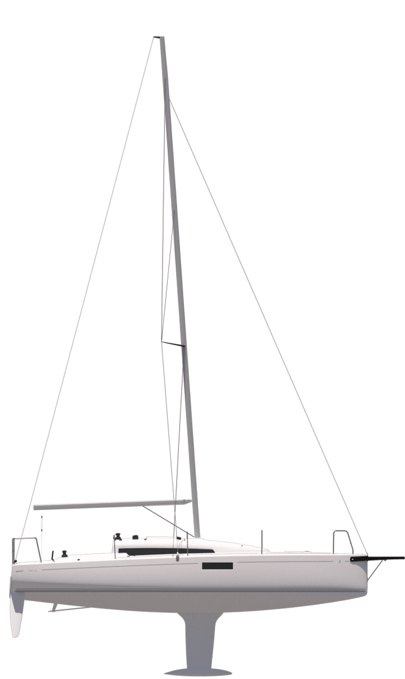 Beneteau Sail  First 30 Side Profile