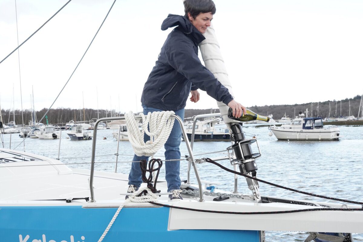 Ellen MacArthur Naming Kalooki Beneteau Oceanis 46.1