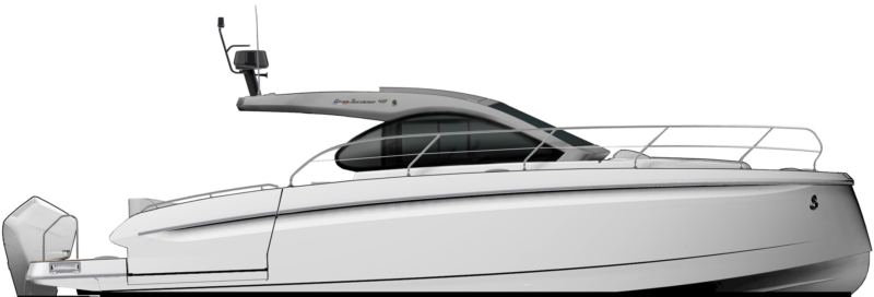 Beneteau Power  Gran Turismo 40 Side Profile