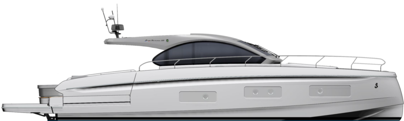 Beneteau Power  Gran Turismo 50 Side Profile