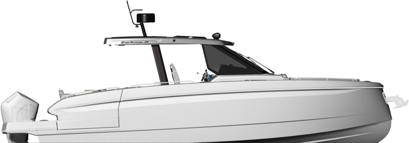 Beneteau Power  Gran Turismo 35 Side Profile