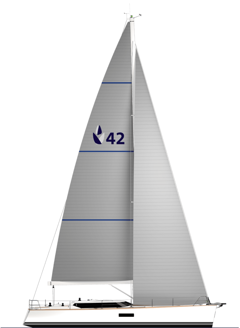 Contest Yachts  Sailing Yachts 42CS Side Profile
