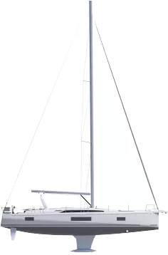 Beneteau Sail  Oceanis 52 Side Profile