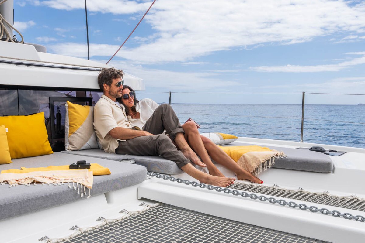 Lagoon 38 Bow Cockpit