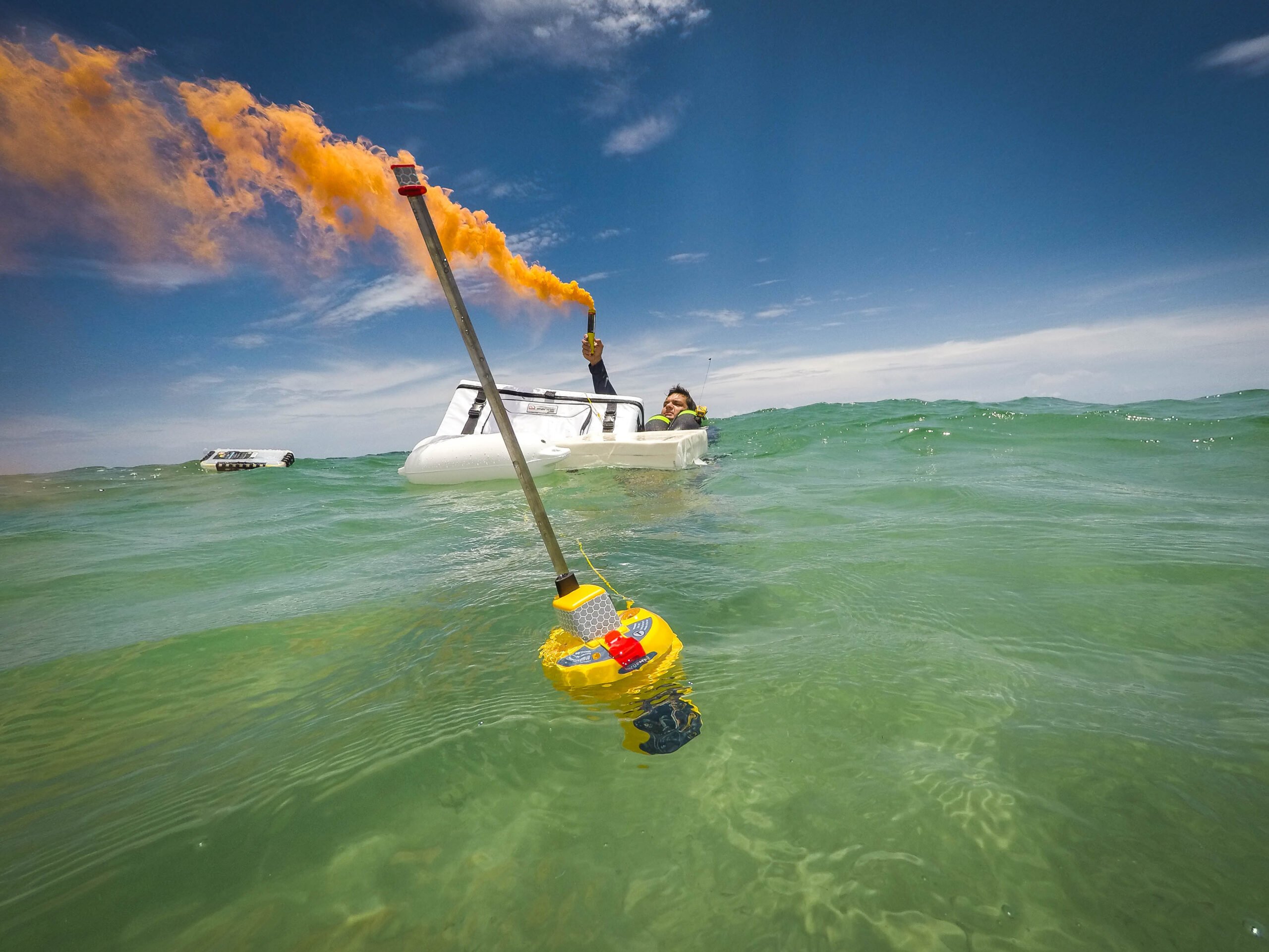 Safety at Sea - Orange Flare