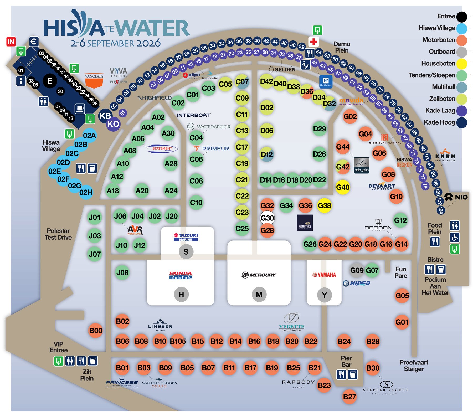 Hiswa te Water 2026 map
